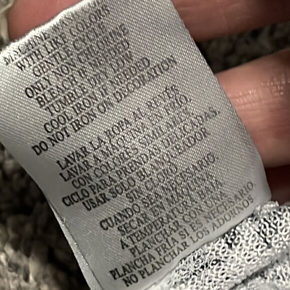 Black and White Aztec Long Sleeve Top - S - Picture 4 of 4